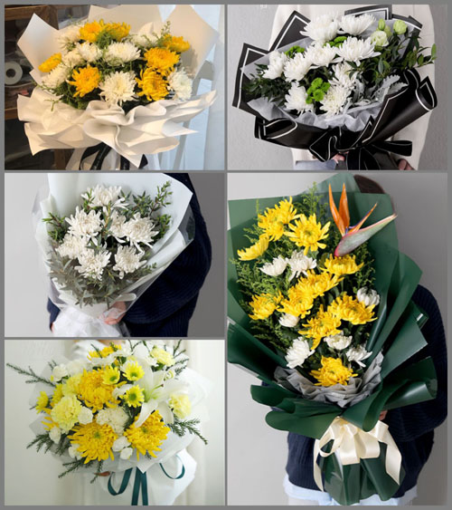 江苏扬州广陵区产业园严安村白事花束代送
